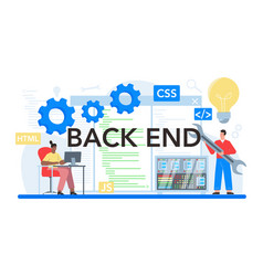 Back End Typographic Header Software Development