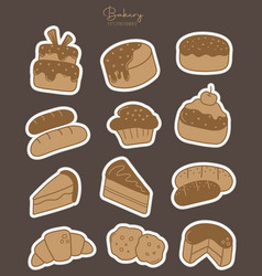 Bakery Stickers Bullet Journal Stickers Design