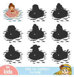 Find The Correct Shadow Game For Children Girl