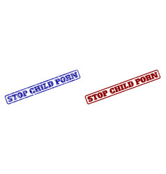 Stop Child Porn Blue And Red Rounded Rectangle