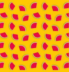 Watermelon Slice Pattern Background