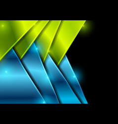 Blue And Green Shiny Corporate Abstract Background