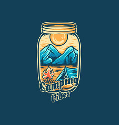 Camping Vibes In Jar