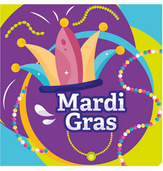 Colored Mardi Gras Template Jester Hat