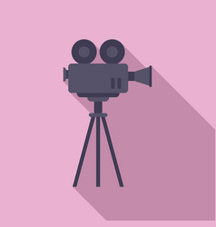 Movie Camera Icon Flat Video Film