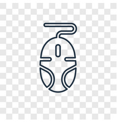 Computer Mouse Concept Linear Icon Isolated