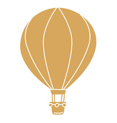 Beige Hot Air Balloon Cut Out