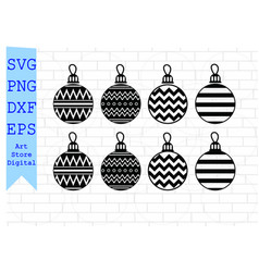 Christmas Ornaments Svg Ball