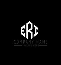 Eri Letter Logo Design With Polygon Shape