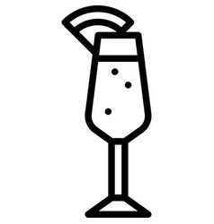 Mimosa Cocktail Icon Alcoholic Mixed Drink