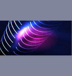 Neon Laser Lines Circles Waves Abstract