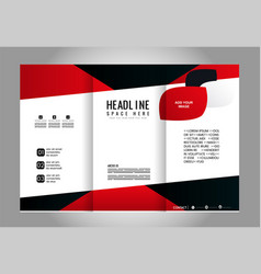 Template Design Blue Trifold Brochure