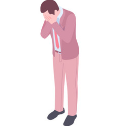 Isometric Frustrated Businessman