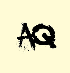 Merger Shape Of Aq Initial Letter