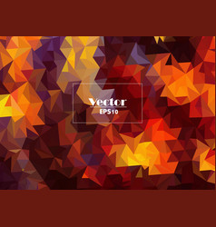 Red Orange Polygonal Mosaic Background Used