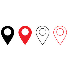 Set Of Map Pin Location Icons Map Marker Pointer