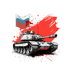 War In Ukraine By Russian Invasion Russian Tank