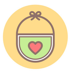 Baby Bib Circle Icon