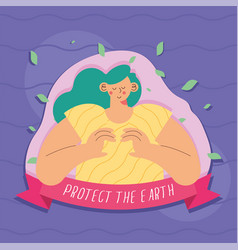 Female Ecologist Protect The Earth