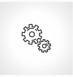 Gear Icon Cog Wheel Engine Circle Outline Icon