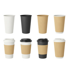 Paper Cup Realistic Mockup Coffee Take Away Mug