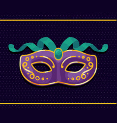 Purple Mardi Gras Mask