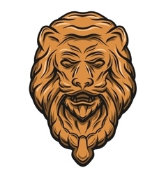 Golden Lion Head Door Knocker