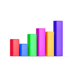 3d Growth Stock Diagram Isolated