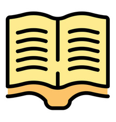 Open Book Icon Flat