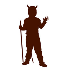 Kid Devil Costume Silhouette