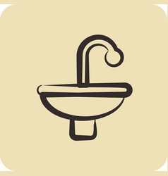 Icon Sinks Suitable For Building Symbol Hand