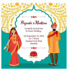 Indian Hindu Wedding Card Invitation Design