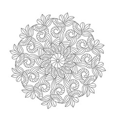 Medietation Adult Mandala Coloring Book Page