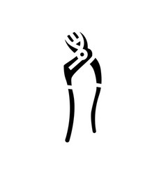 Soft Jaw Pliers Glyph Icon