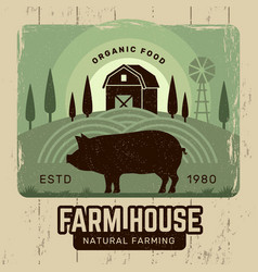 Farm Poster Village Agricultural Placard