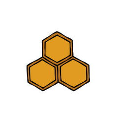 Honeycomb Doodle Icon Hand Drawn