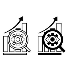 Predictive Analytics Icons Black And White