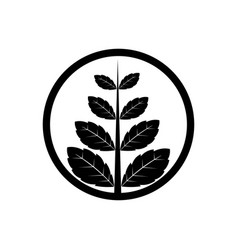 Black Mint Leaf Logo