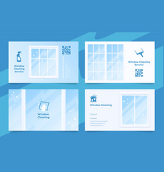 Window Cleaning Service Advertising Business Card