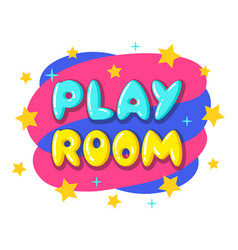 Cartoon Play Room Sticker Kids Game Zone