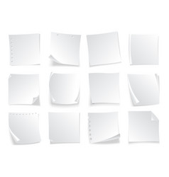 Sticky Notes Set Blank Note Paper Sheets