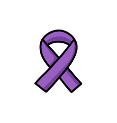 All Cancer Awareness Ribbon Doodle Icon