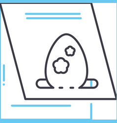 Blessing Card Line Icon Outline Symbol