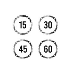 Clock Timer Time Passage Icon Set Form 15