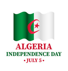 Algeria Independence Day Typography Poster