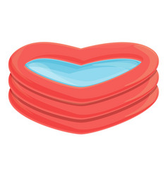 Heart Inflatable Pool Icon Cartoon Water