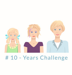 Young Women Of Various Age Hashtag 10 Years