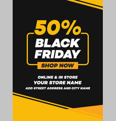 Black Friday Sale Flyer Poster Design