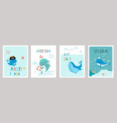 Whale Printable Cards Positive Simple Posters