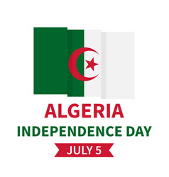 Algeria Independence Day Typography Poster